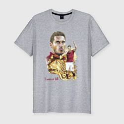 Футболка slim-fit Francesco Totti Roma Italy Captain, цвет: меланж