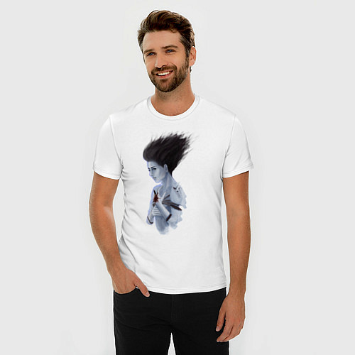 Мужская slim-футболка Рин дух / Белый – фото 3