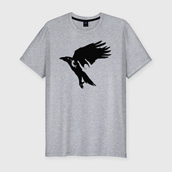 Футболка slim-fit Ворон Карасуно Haikyu!!, цвет: меланж