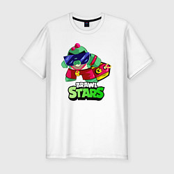 Футболка slim-fit Базз Buzz Brawl Stars, цвет: белый