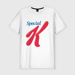 Футболка slim-fit Special k merch Essential, цвет: белый