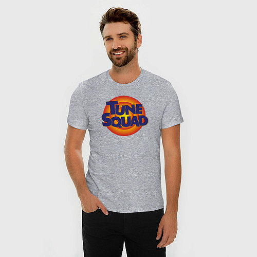 Мужская slim-футболка Tune Squad / Меланж – фото 3