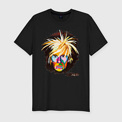 Футболка slim-fit Портрет Художника Andy Warhol, цвет: черный