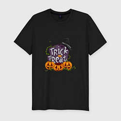 Футболка slim-fit Trick or treat, цвет: черный