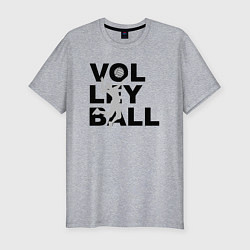 Футболка slim-fit Volleyball, цвет: меланж