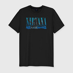Футболка slim-fit Nirvana Нирвана Рок Rock, цвет: черный
