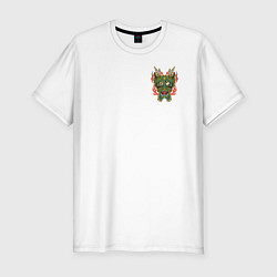 Футболка slim-fit Dragon, цвет: белый