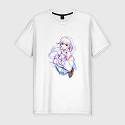 Футболка slim-fit Ре Зеро - Эмилия, цвет: белый