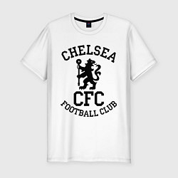 Футболка slim-fit Chelsea CFC, цвет: белый