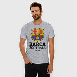Футболка slim-fit Barcelona Football Club, цвет: меланж — фото 2