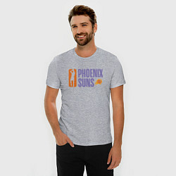Футболка slim-fit NBA - Suns, цвет: меланж — фото 2
