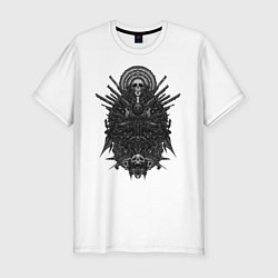 Футболка slim-fit Hunt Showdown Костяной Доктор, цвет: белый