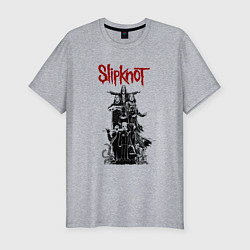 Футболка slim-fit SLIPKNOT СЛИПКНОТ Z, цвет: меланж