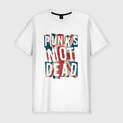 Мужская slim-футболка Punks not dead