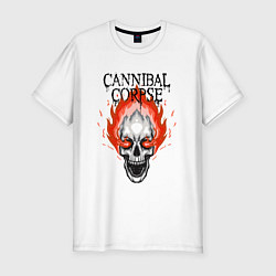 Футболка slim-fit Cannibal Corpse Труп Каннибала Z, цвет: белый