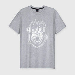 Футболка slim-fit Hunting, цвет: меланж