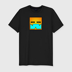 Футболка slim-fit Geometry Dash: Square, цвет: черный