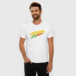 Футболка slim-fit Vegan Life, цвет: белый — фото 2