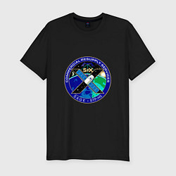 Футболка slim-fit SPACEX Илон Маск Лого, цвет: черный