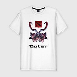 Футболка slim-fit Dota Pudge, цвет: белый