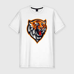 Футболка slim-fit Tiger Scream, цвет: белый