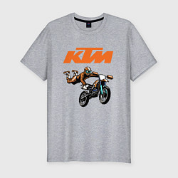 Футболка slim-fit KTM МОТОКРОСС Z, цвет: меланж