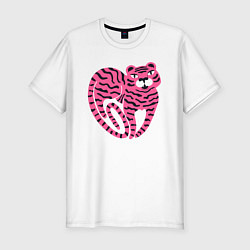Футболка slim-fit Pink Tiger, цвет: белый