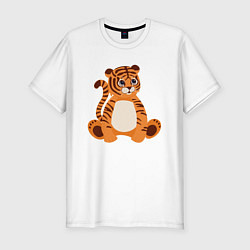 Футболка slim-fit Fat Tiger, цвет: белый