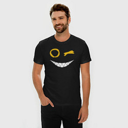 Футболка slim-fit Emoji winking, цвет: черный — фото 2