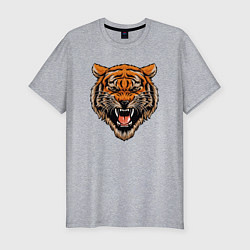 Футболка slim-fit Tiger Hunter, цвет: меланж