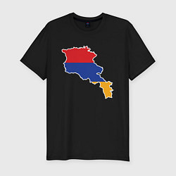 Футболка slim-fit Map Armenia, цвет: черный