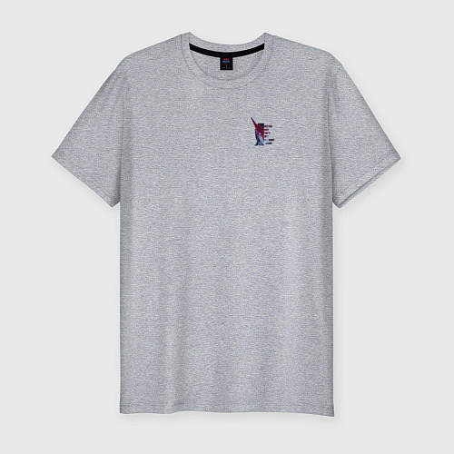 Мужская slim-футболка Yone - HONOR / Меланж – фото 1