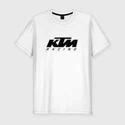 Футболка slim-fit КТМ МОТОКРОСС KTM RACING, цвет: белый