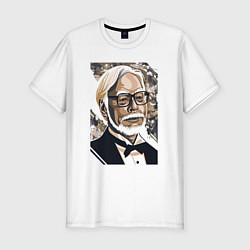 Футболка slim-fit Miyazaki, цвет: белый