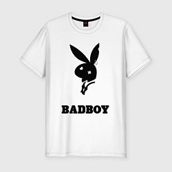 Футболка slim-fit BAD BOY PLAYBOY, цвет: белый