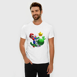 Футболка slim-fit Mario&Yoshi, цвет: белый — фото 2
