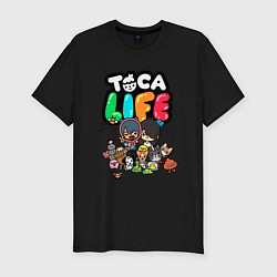 Футболка slim-fit Toca Life, цвет: черный