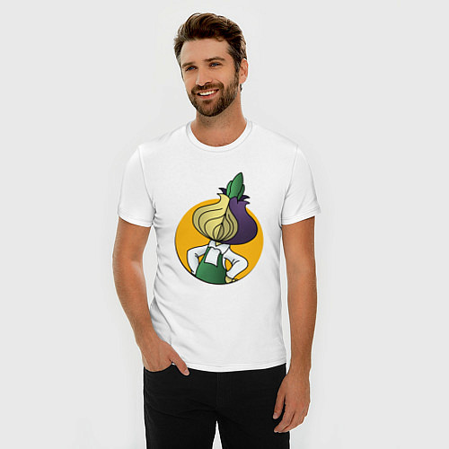 Мужская slim-футболка Чиполлино Tor / Белый – фото 3