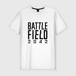 Футболка slim-fit BATTLEFIELD 2042 LOGO БАТЛФИЛД 2042 ЛОГО, цвет: белый