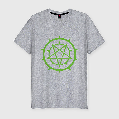 Мужская slim-футболка Pentagrams by Apkx / Меланж – фото 1