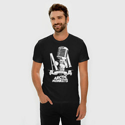 Футболка slim-fit Arctic Monkeys, рок, цвет: черный — фото 2