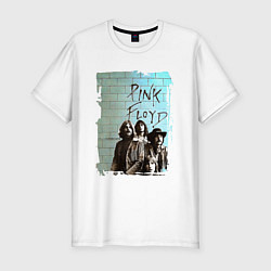 Футболка slim-fit PINK FLOYD, постер, цвет: белый