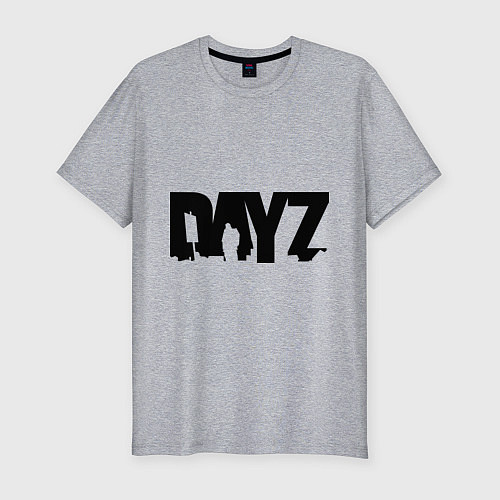 Мужская slim-футболка DayZ / Меланж – фото 1