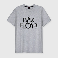 Футболка slim-fit PINK FLOYD LOGO ПИНК ФЛОЙД, цвет: меланж