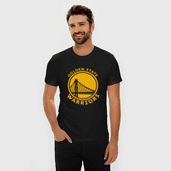 Футболка slim-fit Golden state Warriors NBA, цвет: черный — фото 2