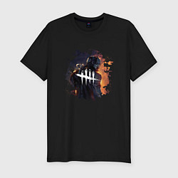 Футболка slim-fit DEAD BY DAYLIGHT LOGO HUNTER ОХОТНИК DBD, цвет: черный