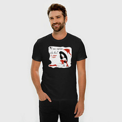 Футболка slim-fit А ты хорошо себя вел?, цвет: черный — фото 2