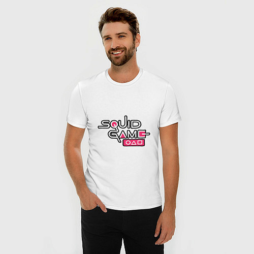 Мужская slim-футболка My Squid Game / Белый – фото 3