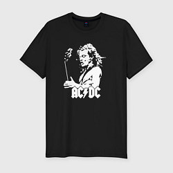 Футболка slim-fit Молодой Ангус ACDC, цвет: черный