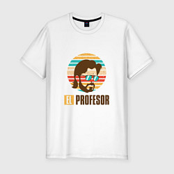 Футболка slim-fit El Profesor, цвет: белый